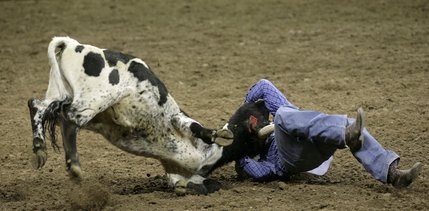 Scenes from Saturday night's action of the 50th anniversary of NFR at the Thomas & Mack Center.