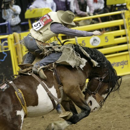 Scenes from Saturday night's action of the 50th anniversary of NFR at the Thomas & Mack Center.
