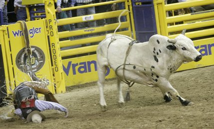 Scenes from Saturday night's action of the 50th anniversary of NFR at the Thomas & Mack Center.