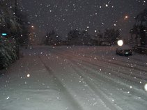 Snow pelts the suburbs