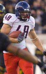 Arizona tight end Rob Gronkowski was named to the Associated Press third-team All-America squad Wednesday.