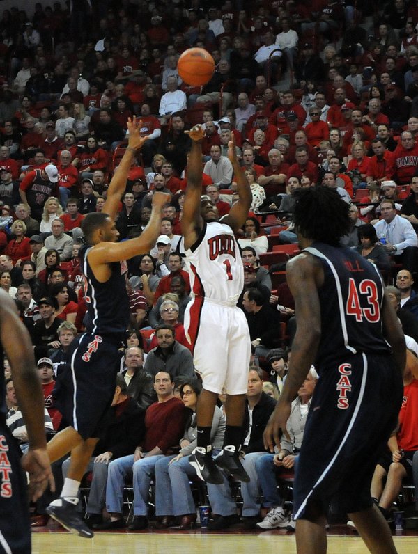 Wink Adams drains one of his seven three-pointers Saturday. The ...