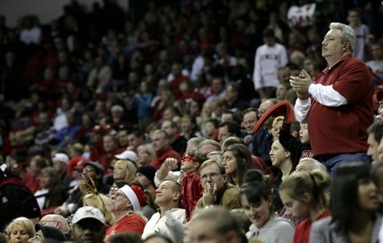 The crowd at the Thomas & Mack Center, where UNLV took on Southern Utah on Tuesday. 