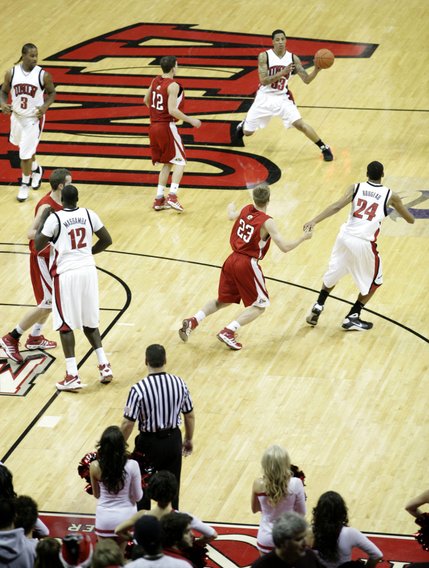 A view from the stands Tuesday at the Thomas & Mack, where UNLV took on Southern Utah.
