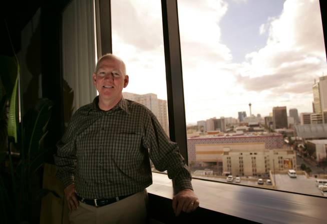 Larry Brown, who served on the Las Vegas City Council for 12 years, poses at his City Hall office.