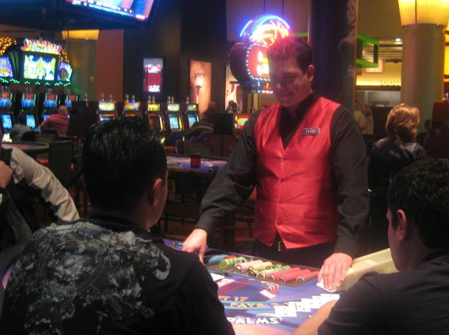 7:35 p.m.: Dealers were kept busy on New Year's Eve as poker and blackjack fanatics flocked to the casino to play one last hand before 2008 came to a close. 