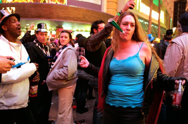 Barbie Ahders of Las Vegas dances to Queen Nation during ...