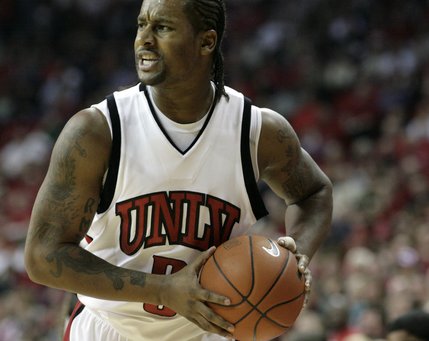 Mo Rutledge looks to pass Saturday at the Thomas & Mack Center as UNLV took on New Mexico. 