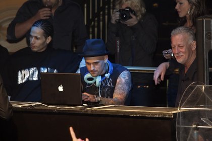 Benji Madden at Body English on New Year's Eve.