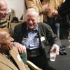 Three of blackjack's "Four Horsemen," James McDermott, clockwise from top left, Roger Baldwin and Wilbert Cantey, chat during the Blackjack Ball last January. All four Horsemen, who derived through mathematical calculations a basic strategy for the game, were inducted into the Blackjack Hall of Fame during the Blackjack Ball in Las Vegas.
