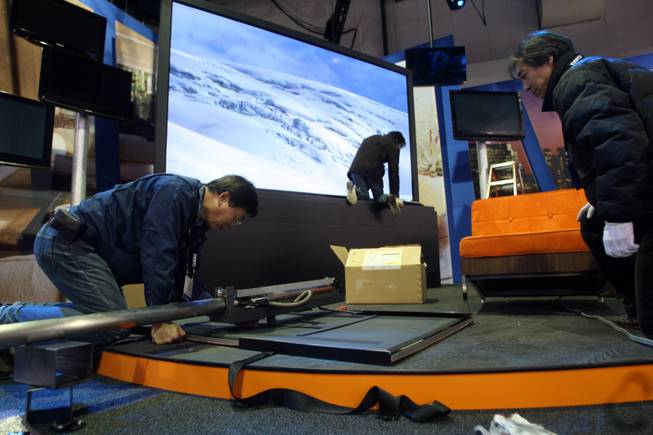 Consumer Electronics Show sets up