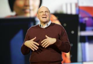 CES keynote speaker Microsoft CEO Steve Ballmer talks about Microsoft's new technology for the coming year.