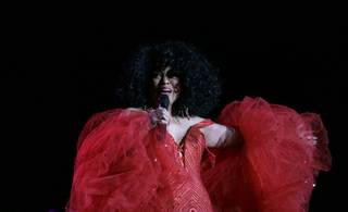Diana Ross performs to close the Monster Retailer Awards held at the Paris Hotel Friday night.
