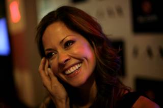 Brooke Burke hosted the Intel/PC.com party that was held at LAX nightclub inside of the Luxor
