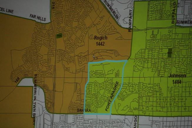 This map shows the proposed changes between Sig Rogich and Johnson.