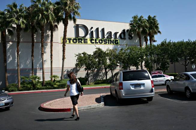 Tough times: Dillard's is shown before it closed at the Boulevard Mall on Maryland Parkway in September. The space is now empty.