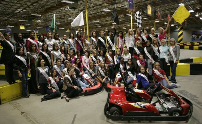 All 52 Miss America contestants visit Pole Position Raceway in ...