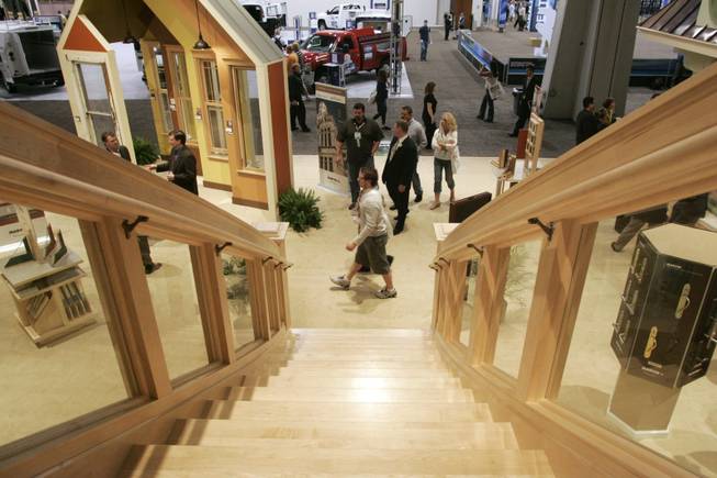 Home show: Attendees browse exhibits at the National Association of Home Builders show at the Las Vegas Convention Center on Jan. 20. 