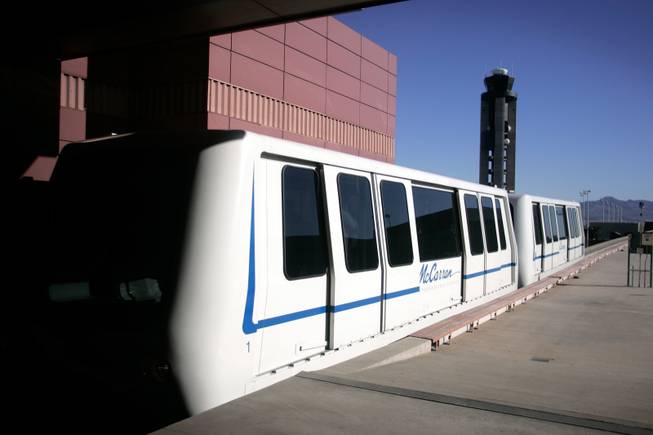 A new tram transports passengers to and from the C concourse.