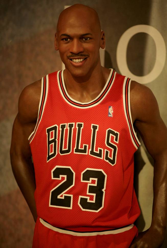 The Michael Jordan figure at Madame Tussauds Wax Museum Las Vegas.