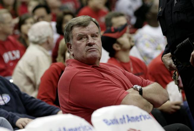 Cliff Findlay watches a recent UNLV game at the Thomas & Mack Center. 