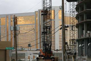 Wyndham Vacation Ownership said Tuesday it's suspending construction on its high-profile Desert Blue resort near the Rio.