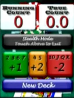 Blackjack Card Counter on an iPhone