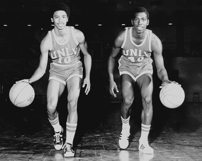 UNLV stars Robert Smith and Ricky Sobers. Smith helped lead UNLV to its first Final Four berth and Sobers was the first player taken in the first round in the NBA draft. 
