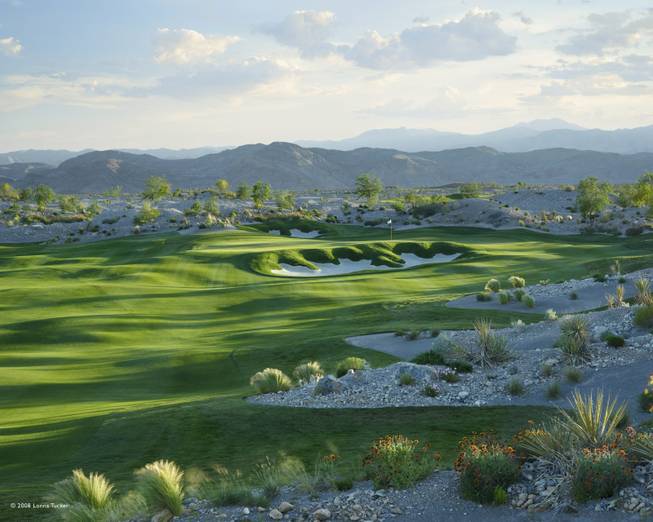 A view of Hole 10 on the Chase golf course at the Coyote Springs development 50 miles northeast of Las Vegas.