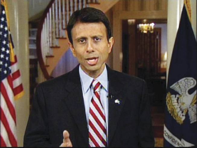 Louisiana Gov. Bobby Jindal delivers the Republican Party's official response Tuesday to President Barack Obama's address to a joint session of Congress. 