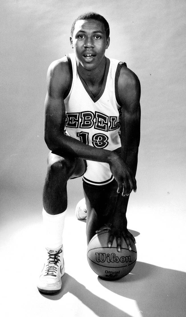 Freddie Banks during his time as a standout with the UNLV Runnin' Rebels. "Fearless" Freddie ranks second on the Rebels list for career three-pointers. 