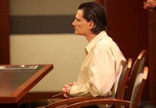 Chester Stiles awaits the verdict Tuesday afternoon in Clark County District Court. He was found guilty on all counts.
