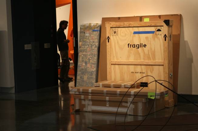 Exhibits are boxed up Tuesday in the main gallery of the Las Vegas Art Museum, at 9600 West Sahara Ave. Location was one of the things working against it, Clark County Museum Administrator Mark Hall-Patton says, as tourists mostly prefer the Strip's attractions to cultural institutions.  