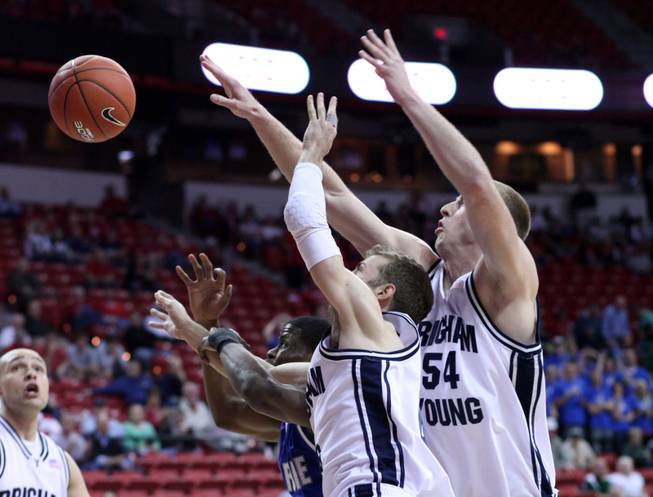 Air Force takes on BYU on Thursday in the Mountain West Conference tournament at the Thomas & Mack Center. 