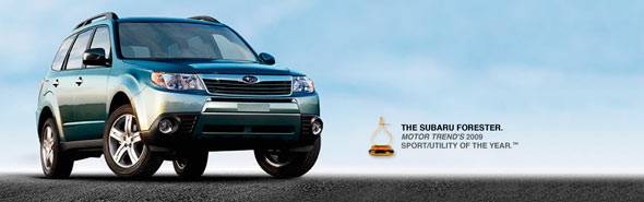 The Subaru Forester was recently named Motor Trend's 2009 Sport/Utility of the Year.