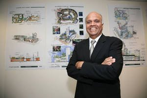 Rohit Joshi, in his office at Galaxy Theaters Neonopolis.