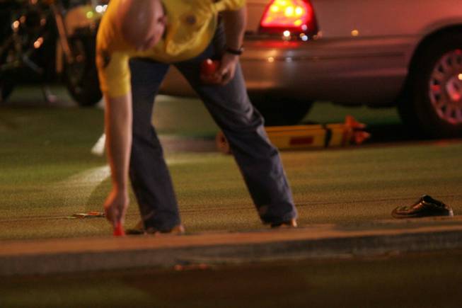 Metro Police are investigating a hit-and-run accident that left a woman in critical condition Wednesday night. The woman, whose identity has not been released, was crossing Charleston Boulevard near Pecos Road when she was struck by a vehicle, police said.