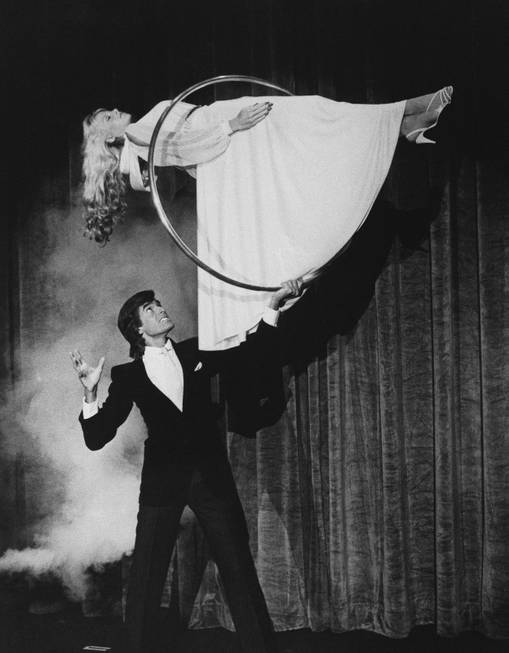 Magician David Copperfield performing in 1985.