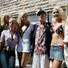 Hugh Hefner's 83rd birthday party celebration at the Palms Place pool in Las Vegas on Saturday. 