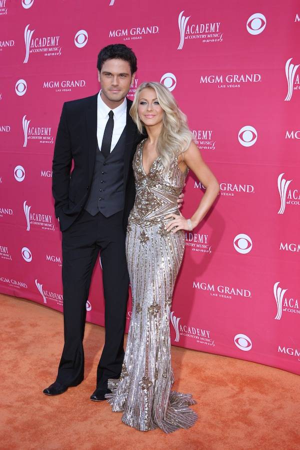 Chuck Wicks and Julianne Hough at the Academy of Country Music Awards at MGM Grand Garden Arena in Las Vegas on April 5, 2009.  