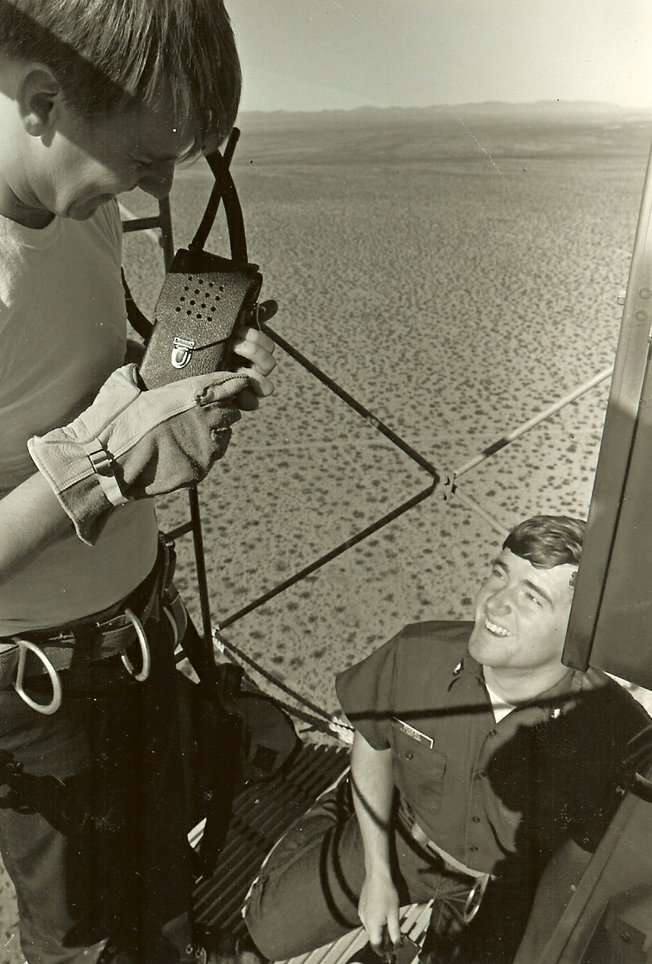 Charles Richard Rogers, right, was a petty officer in the Coast Guard stationed in Searchlight in the 1980s. Born in Salem, Ohio, he enlisted at the age of 18 and commuted to Searchlight from Boulder City.
