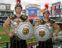 Centurion Guards from Caesars Atlantic City have a new home at Citi Field as Harrah's Entertainment becomes a Mets signature partner. The new Caesars Club located at Citi Field opens officially on April 13.