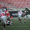 Quarterback Mike Clausen throws a pass Friday night as UNLV plays its annual spring game at Sam Boyd Stadium.