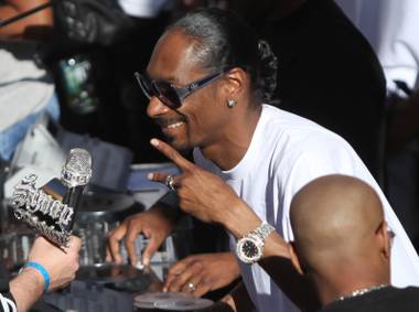 The Rehab pool at the Hard Rock Hotel and Casino in Las Vegas opened up for the summer season April 19, 2009, with a special appearance from Snoop Dogg. He will play this weekend in Primm south of Las Vegas for the Blazed and Confused Tour.