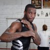 IBF light heavyweight champion Chad Dawson shadow boxes at Johnny Tocco's boxing gym Monday, April 20, 2009. Dawson will defend his title May 9 when he faces Antonio Tarver for a rematch in The Joint at the Hard Rock.