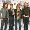 The Killers appear backstage at the MTV Europe Music Awards in Copenhagen, Denmark, on Nov. 2, 2006, where they were nominated as Best Rock Act.  