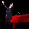 Elton John sings during his final performance of "The Red Piano" at The Colosseum at Caesars Palace Wednesday, April 22, 2009. 