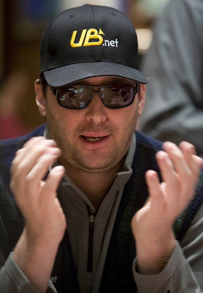 Phil Hellmuth Jr. reacts during the 2010 World Poker Tour World Championship at the Bellagio. Hellmuth holds a record 11 World Series of Poker bracelets, including one for the WSOP main event in 1989.