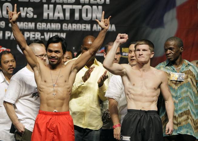 Pacquiao-Hatton Weigh-In