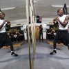 Former light heavyweight champion Antonio Tarver shadow boxes during a workout Wednesday. He will fight champion Chad Dawson tonight at The Joint at the Hard Rock.